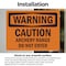 Signmission Caution Archery Range Do Not Enter OSHA Warning Sign, Vinyl Decal, 10in W x 7in L, 2PK OS-2PACK-WS-D-710-L-11999 - alternate 6